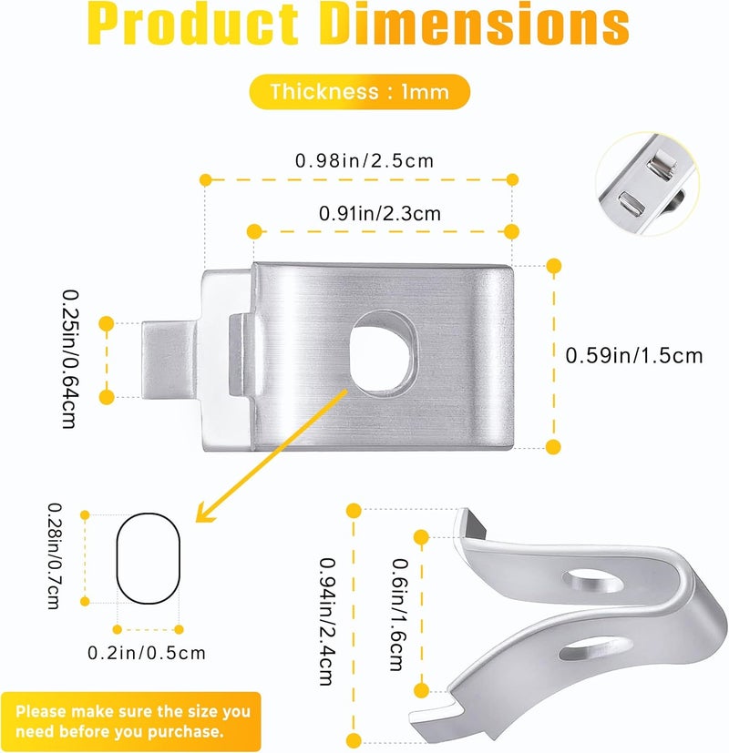 Hardow Shelf Clips 15pcs 201 Stainless Steel Metal Shelf Clips for Cabinet Shelf Support Clips for Shelf Pilaters Adjustable Shelving System DIY Cabinet Bookshelf Sheving - Image 2